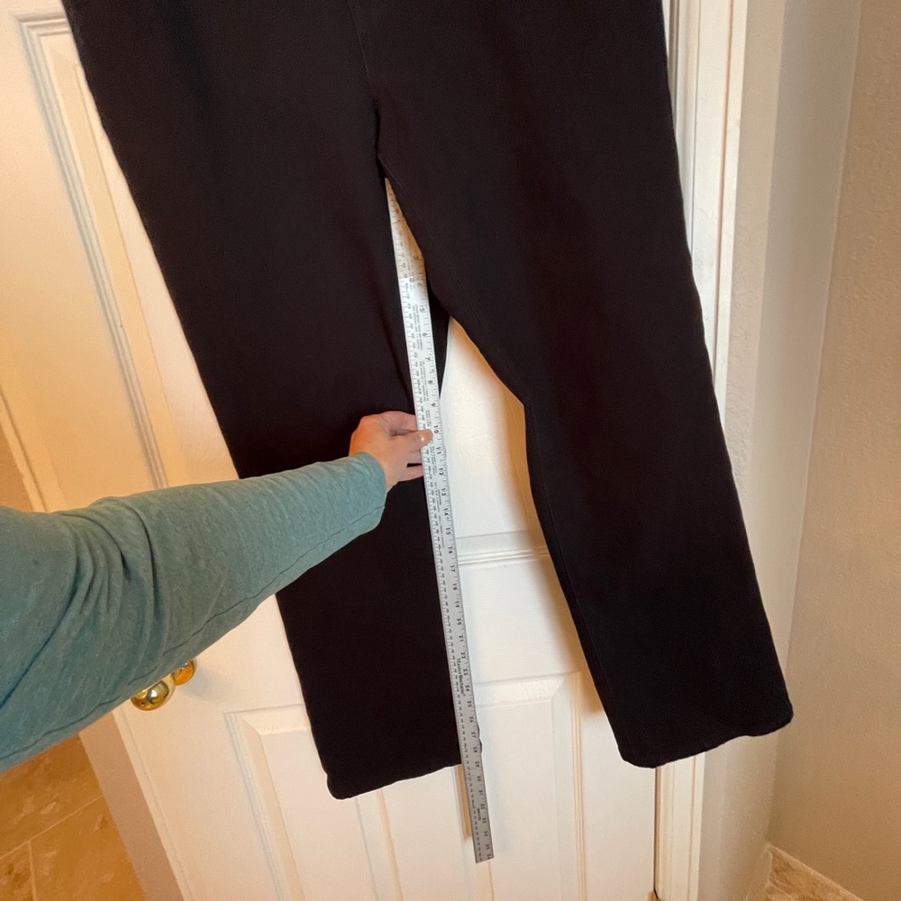 Natural Reflections Comfort Stretch Flannel Lined Black Pants Classic Fit‎ 16 - Picture 4 of 9